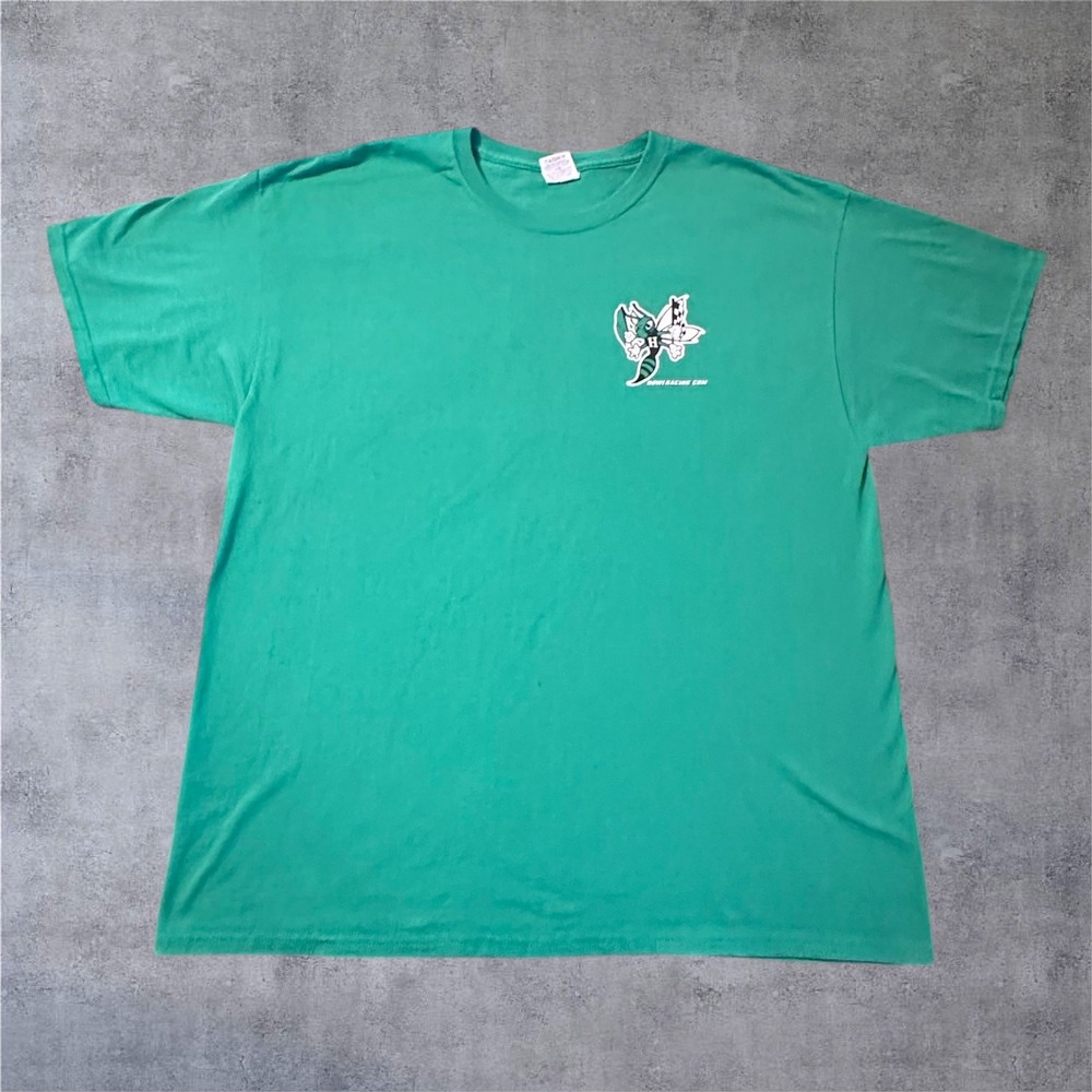 Green Howe Racing Enterprises Hornet Graphic Jerzees T-Shirt Mens XL